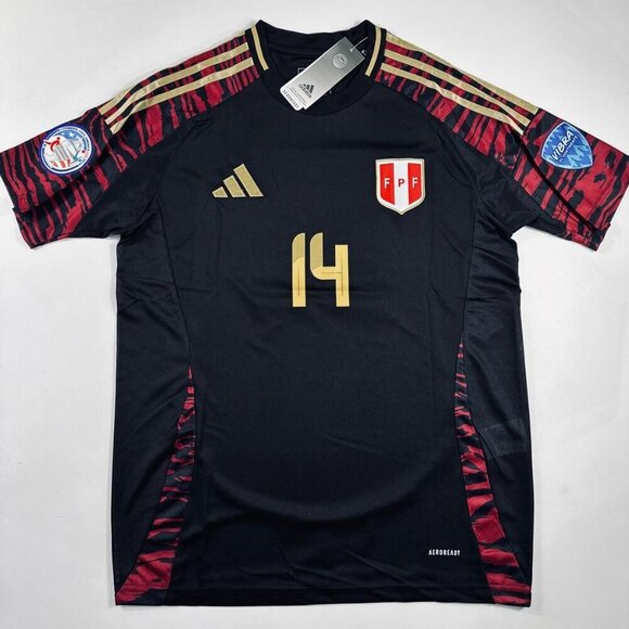 Adidas Copa America 2024 Lapadula #14 Peru Jersey All Patches Adult Unisex - Picture 4 of 10